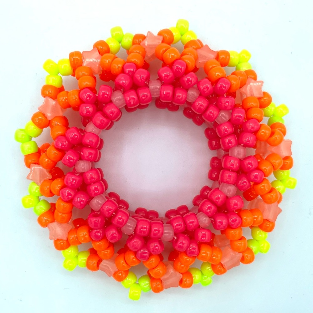 💛🧡💝 “Neon Brights” Glow Kandi Cuff